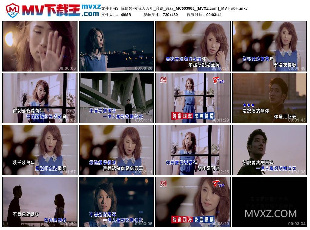 陈怡婷-爱我万万年_台语_流行_MC503965